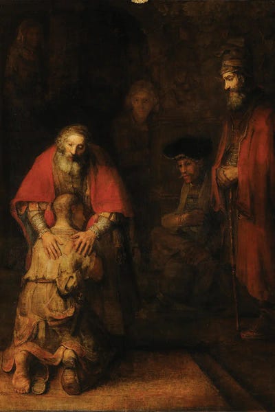 Return of the Prodigal Son, c.1668-69 by Rembrandt van Rijn canvas print