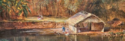 Canvas Print: Chimborazo - Hut Detail by Frederic Edwin Church - thumbnail
