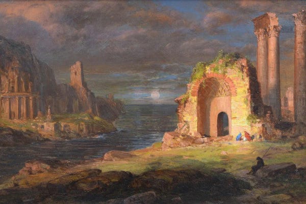 Frederic Edwin Church: Syria, Ruins By The Sea by Frederic Edwin Church