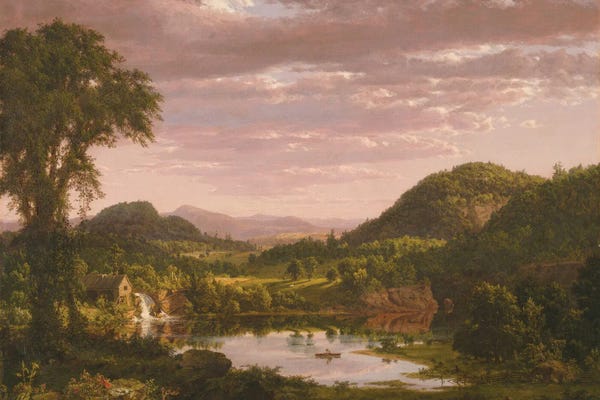 Frederic Edwin Church: New England Landscape by Frederic Edwin Church