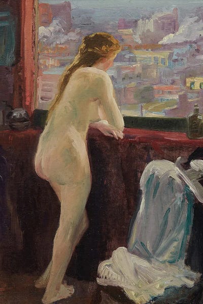 Nude At Window Over Greenwich Village