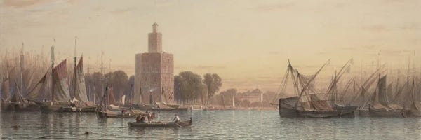 The Harbor of Seville, 1867