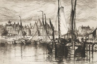 Canvas Print: The New Market, Amsterdam by Samuel Colman - thumbnail