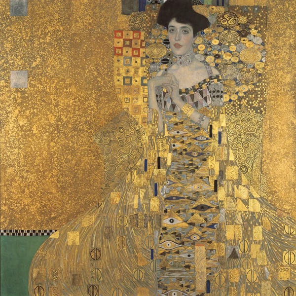 Classic Fine Art: Portrait Of Adele Bloch-Bauer I, 1907 by Gustav Klimt