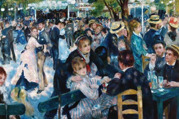 European Décor: Ball at the Moulin de la Galette, 1876 by Pierre-Auguste Renoir