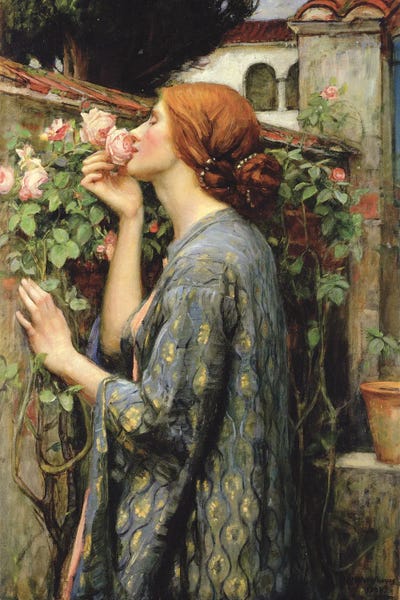 John William Waterhouse: The Soul Of The Rose, 1908 by John William Waterhouse
