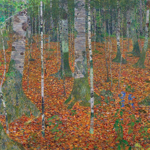 Autumn: The Birch Wood, 1903 by Gustav Klimt