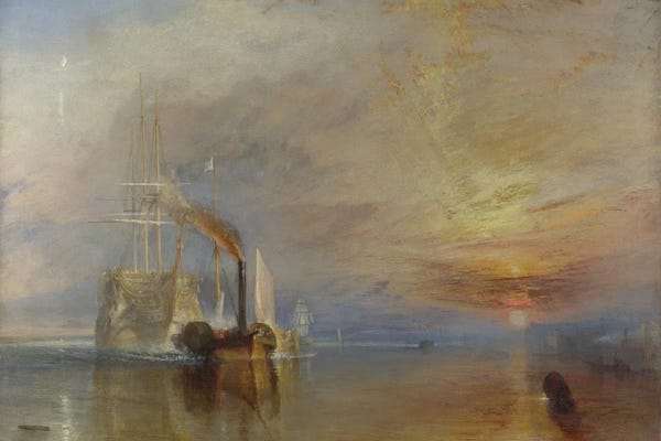 Nautical: The Fighting Temeraire, 1839 by J.M.W. Turner