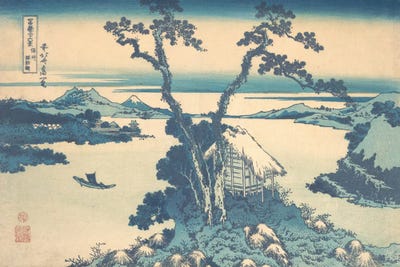 Lake Suwa In The Shinano Province, c.1830 by Katsushika Hokusai canvas print