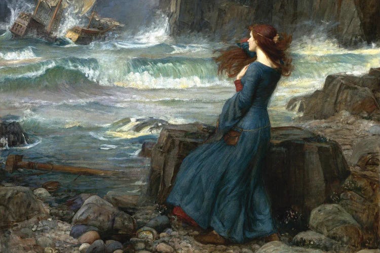Miranda - The Tempest, 1916 by John William Waterhouse wall art