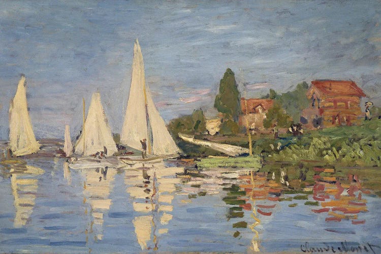 Regatta at Argenteuil, c.1872 by Claude Monet wall art