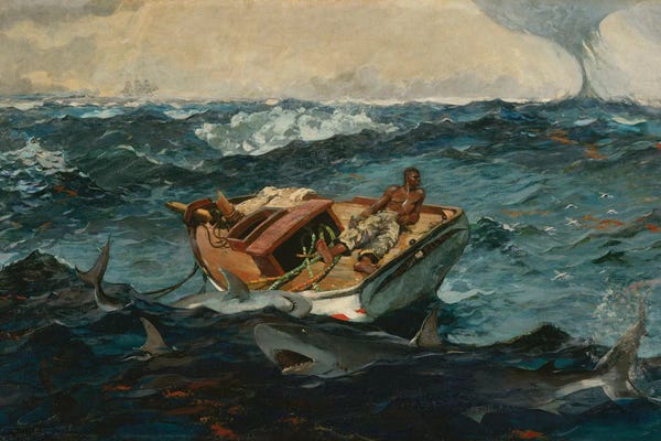 By Water: The Gulf Stream, 1899 by Winslow Homer