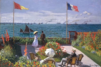 The Terrace At Sainte-Adresse, 1867 by Claude Monet framed wall art