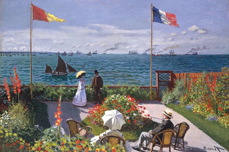 The Terrace At Sainte-Adresse, 1867 by Claude Monet wall art