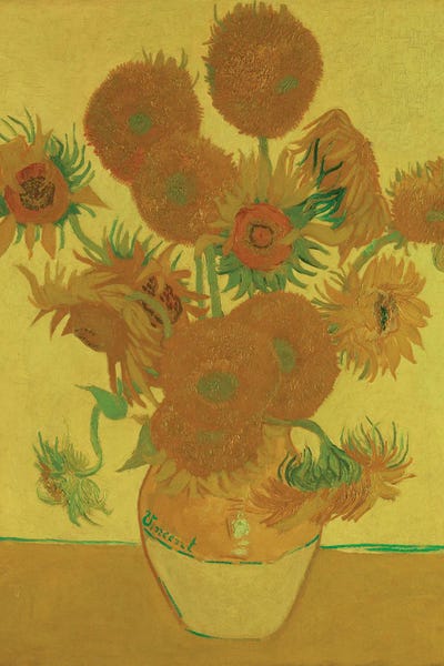 Post-Impressionism: Sunflowers, 1889 by Vincent van Gogh