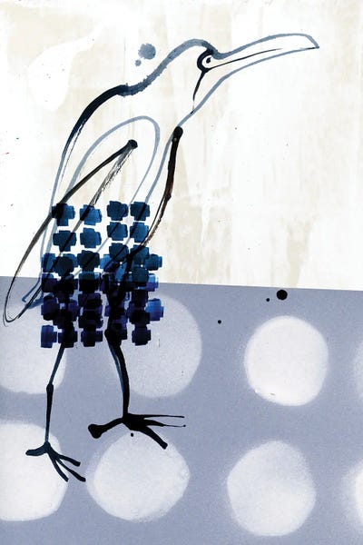 Fine Art Print: Black & Blue Collage V by Stacy Milrany