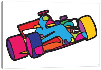 F1 Canvas Art Print - Kids Transportation Art