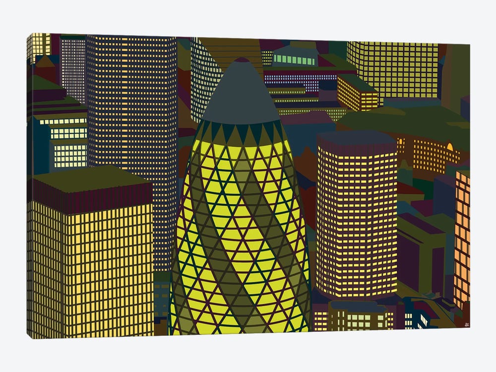 Gherkin by Yoni Alter 1-piece Canvas Wall Art