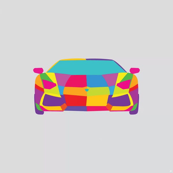 Kids Transportation Art: Lambo by Yoni Alter