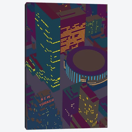 Madison Square Garden At Night Canvas Print #YAL108} by Yoni Alter Canvas Print