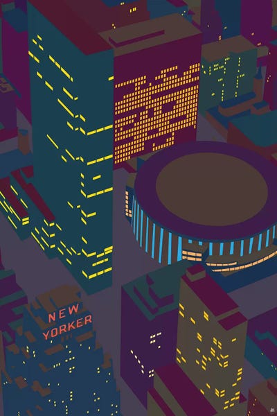 New York City: Madison Square Garden At Night by Yoni Alter