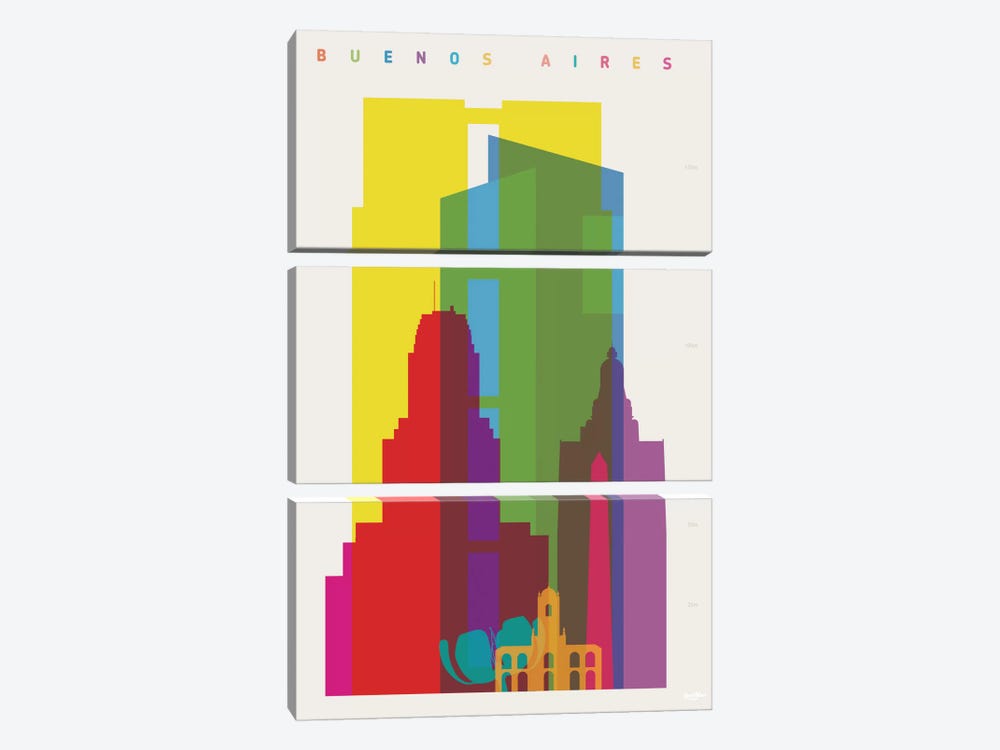 Buenos Aires by Yoni Alter 3-piece Art Print