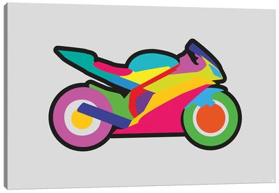 Motorbike Canvas Art Print - Yoni Alter