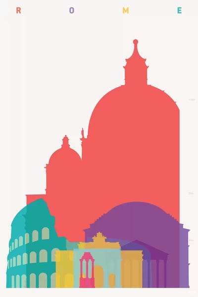 Rome Skylines: Rome by Yoni Alter