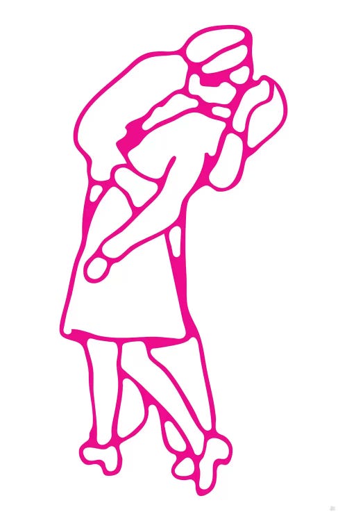 V Day Kiss by Yoni Alter wall art