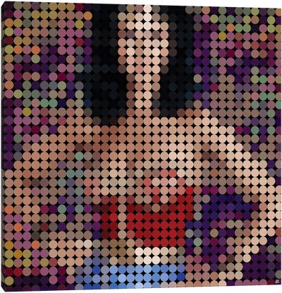 Wonder Woman 80s Canvas Art Print - Pixel Art