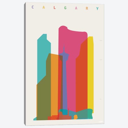Calgary Canvas Print #YAL14} by Yoni Alter Canvas Art Print