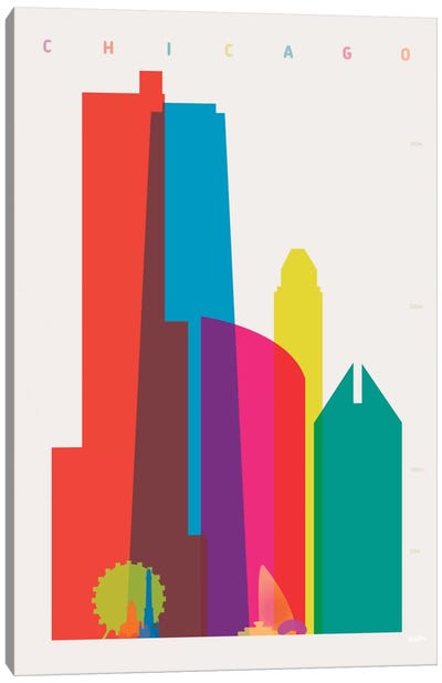Chicago Canvas Art Print - Chicago Posters