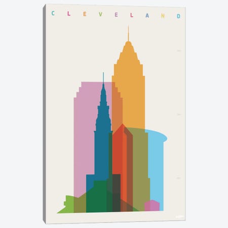 Cleveland Canvas Print #YAL19} by Yoni Alter Canvas Art