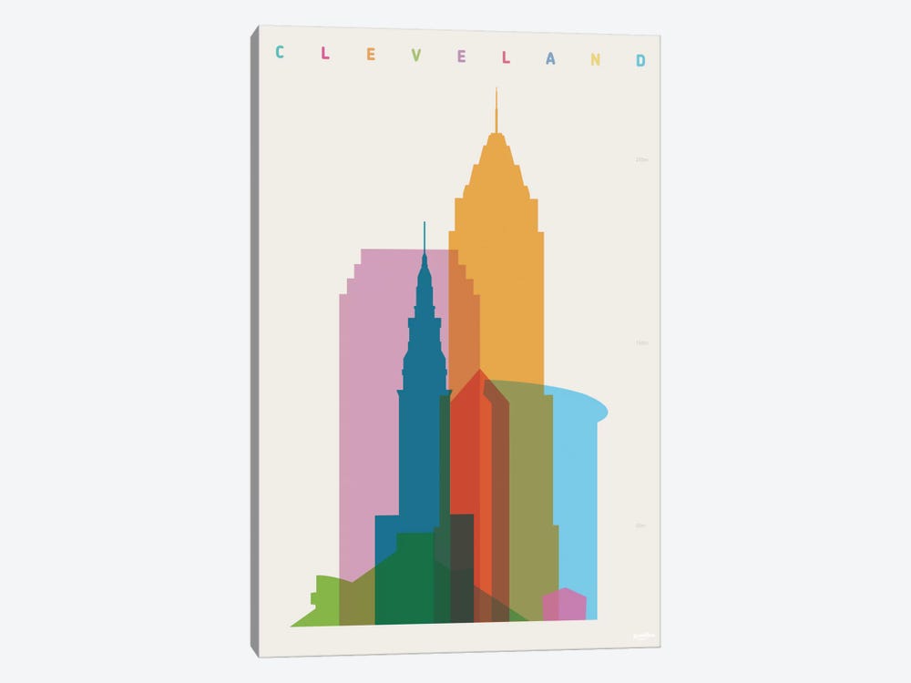 Cleveland by Yoni Alter 1-piece Canvas Artwork