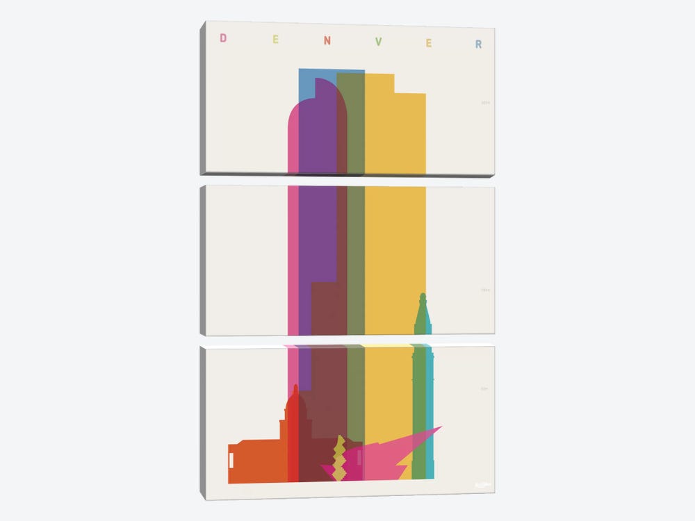 Denver by Yoni Alter 3-piece Canvas Wall Art