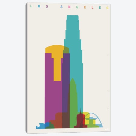 Los Angeles Canvas Print #YAL43} by Yoni Alter Art Print