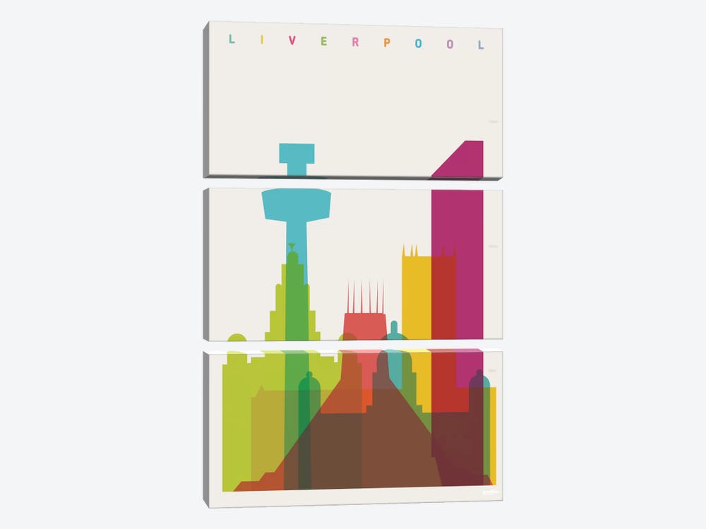 Liverpool by Yoni Alter 3-piece Canvas Art