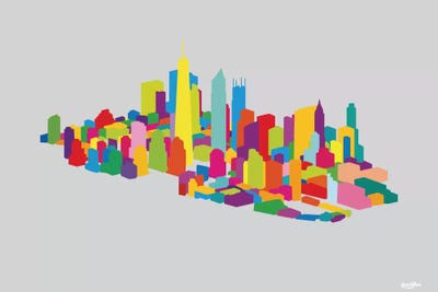 New WTC Iso by Yoni Alter acrylic art print