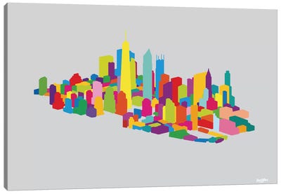 New WTC Iso Canvas Art Print - Yoni Alter