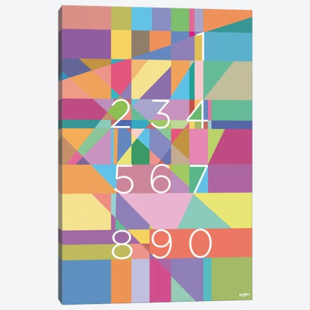 Numbers Canvas Print #YAL56} by Yoni Alter Canvas Art Print