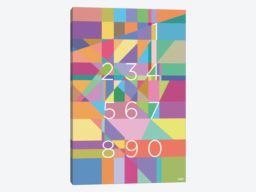 Numbers by Yoni Alter 1-piece Canvas Art Print