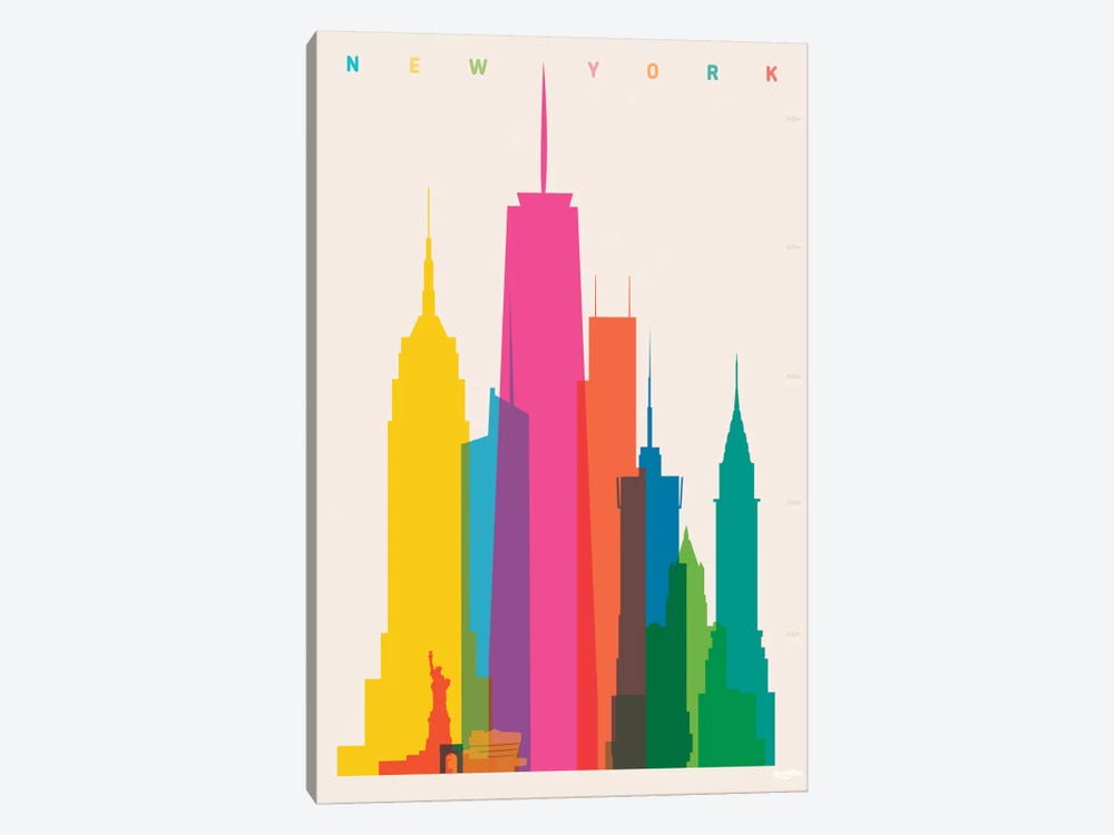 New York City by Yoni Alter 1-piece Canvas Artwork