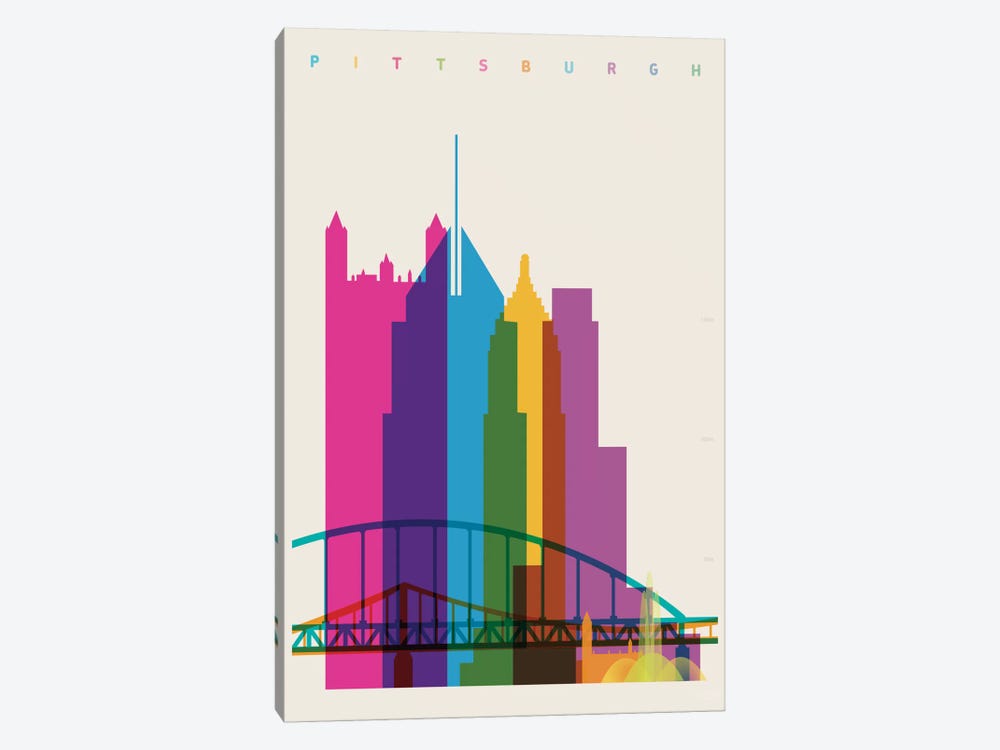 Pittsburgh by Yoni Alter 1-piece Canvas Art