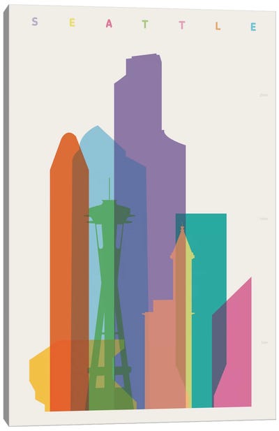 Seattle Canvas Art Print - Pop World Tour