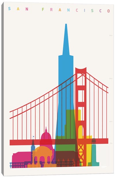 San Francisco Canvas Art Print - Pop World Tour