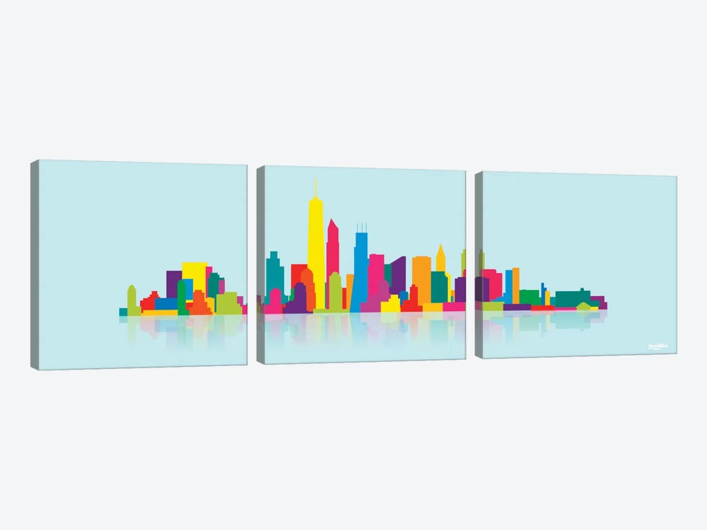 Skyline WTC by Yoni Alter 3-piece Art Print