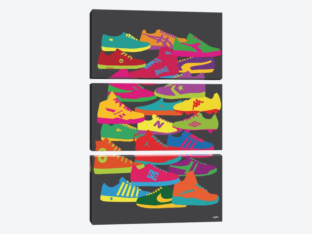 Sneakers by Yoni Alter 3-piece Canvas Artwork