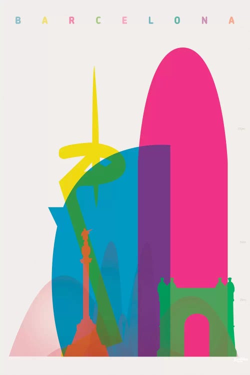 Barcelona by Yoni Alter wall art