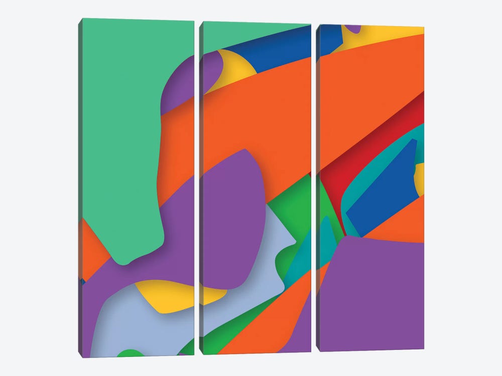 Abstract III by Yoni Alter 3-piece Canvas Art Print