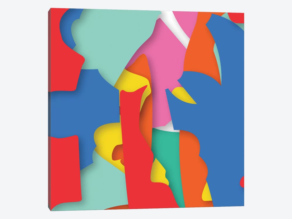 Abstract V by Yoni Alter 1-piece Canvas Print